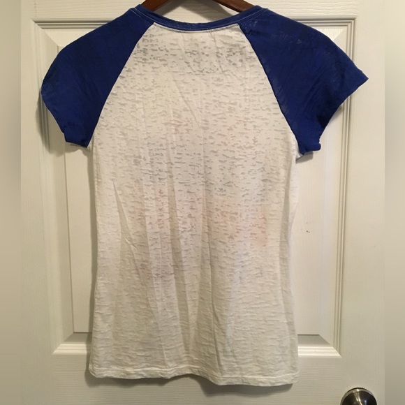 EUC Chicago Cubs Burnout Tee. Size M juniors - Picture 3 of 3